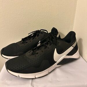 Nike Legend Essential 2 Black and White Athletic Shoes